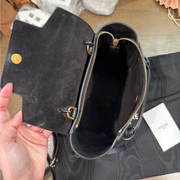 Celine Black nano belt Crossbody Bag - Picture 12 of 16